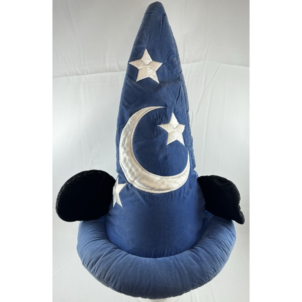Vintage Walt Disney World Mickey Mouse Fantasia Sorcerer Wizard Hat Blue w/ Ears